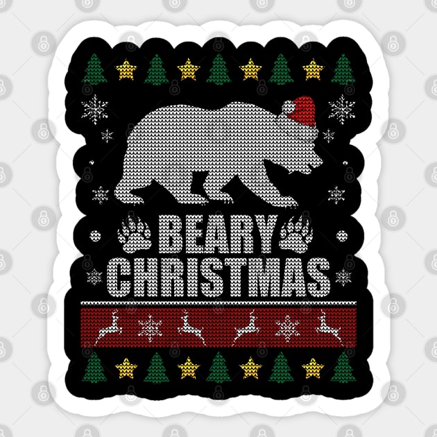 Beary Christmas Gay Bear Sticker by Sleazoid